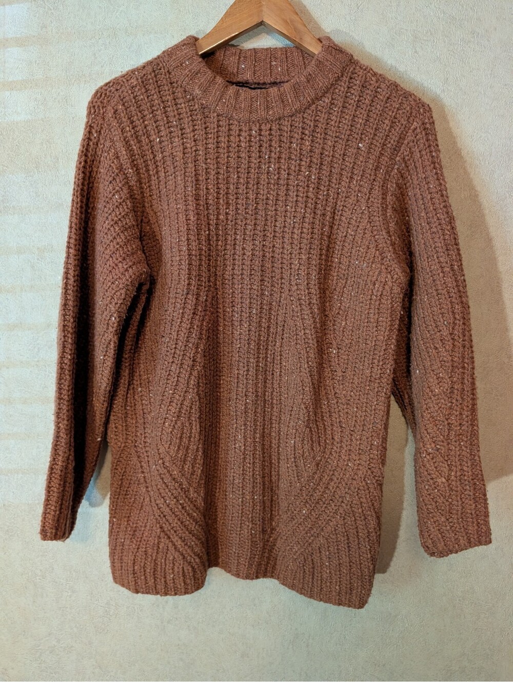 HATCH Maternity brown chunky knit sweater dress sz XS